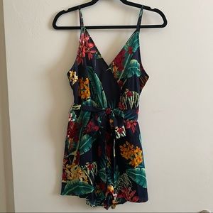 Tropical Print Romper NWOT!!